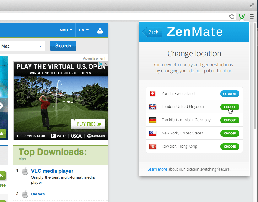 zenmate chrome for mac